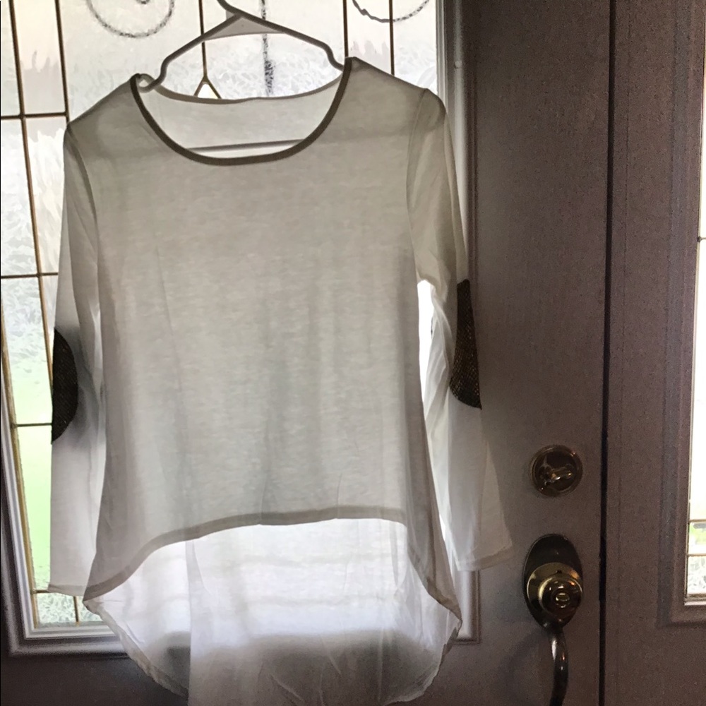 Hi Lo shirt  XL Elbow patches.